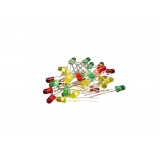 LED set 3mm - Green - Red - Yellow - 30 pieces - Diffuse