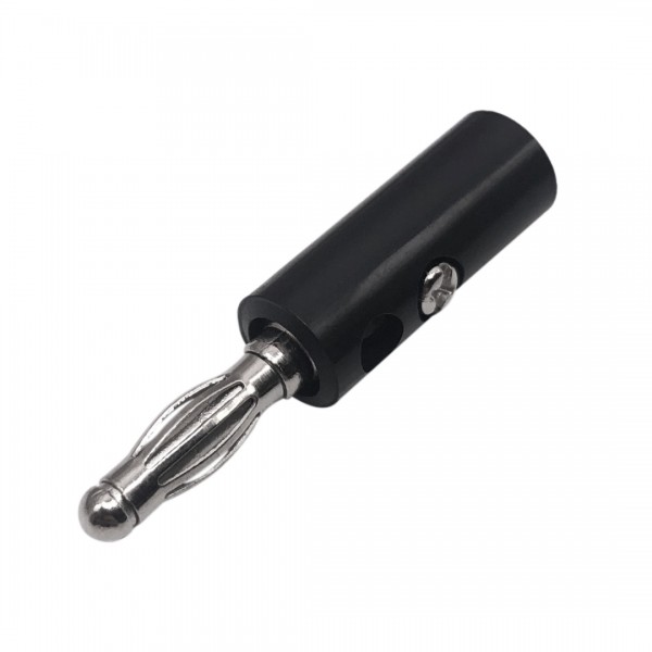 Banana Plug - Male - 4mm - Black