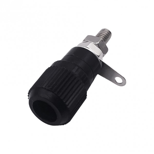 Banana Chassis with Knob - Female - 4mm - Black
