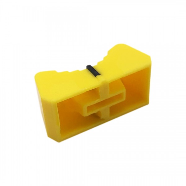Slide Potmeterknop Geel-Zwart - 4mm
