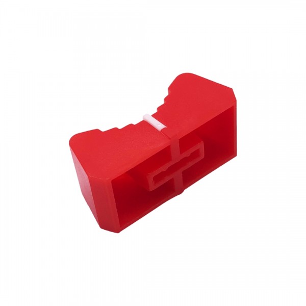 Slide Potmeterknop Rood-Wit - 8mm