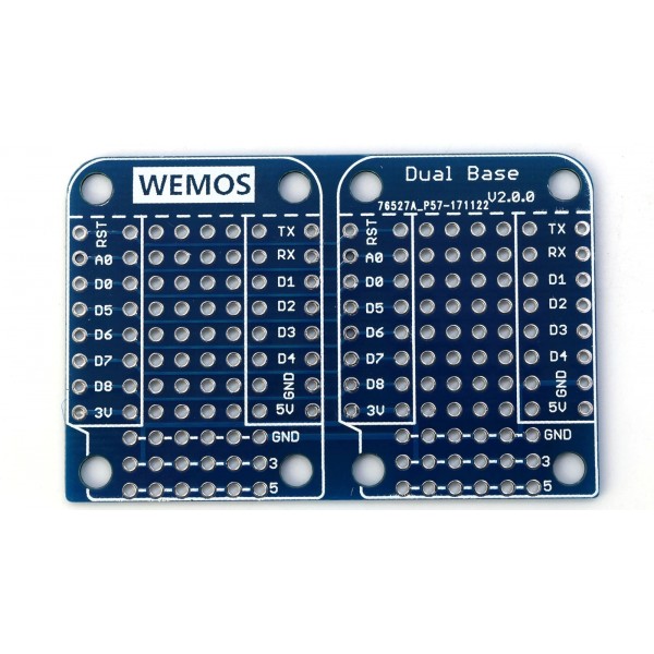 Wemos Dual Base for D1 Mini