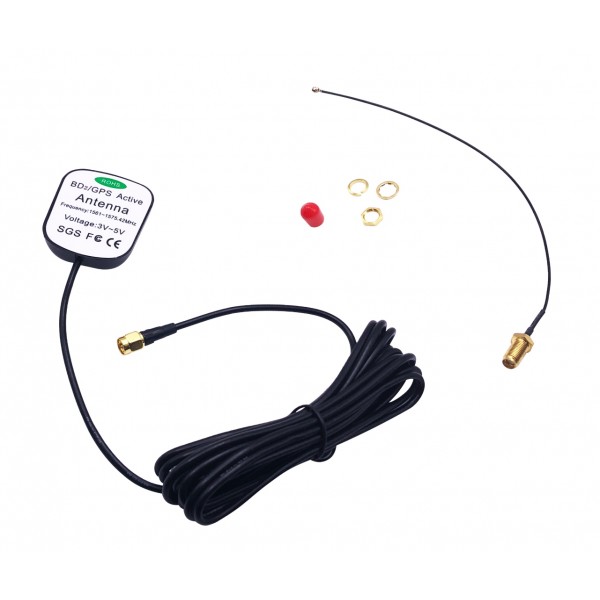 GPS Antenne met SMA connector - 3m - Incl. SMA naar uFL adapter