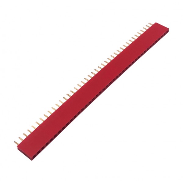 40 Pins header Female - Rood