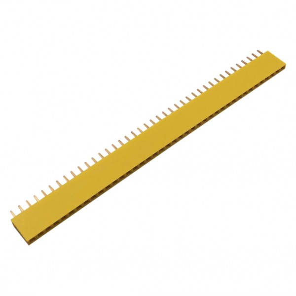 40 Pins header Female - Geel