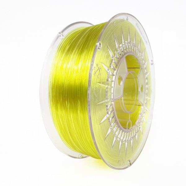Devil Design PETG Filament 1.75mm - 1kg - Felgeel Transparant