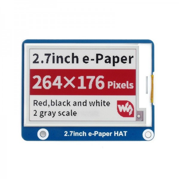 Waveshare 2.7 inch E-Ink E-Paper Display - 3 Kleuren