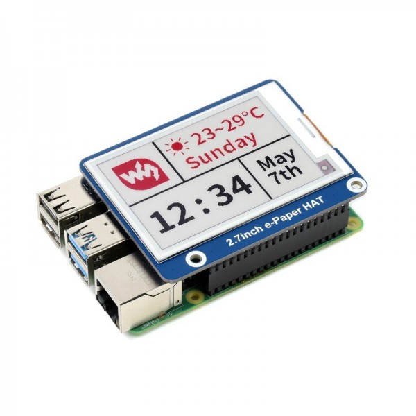 Waveshare 2.7 inch E-Ink E-Paper Display - 3 Kleuren