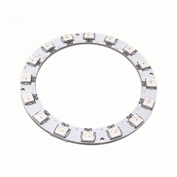 SK6812 Digital 5050 RGB LED Ring - 16 LEDs - White