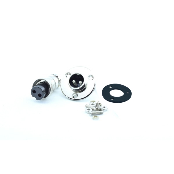 GX16-2 Connector Set - with Mount Plate