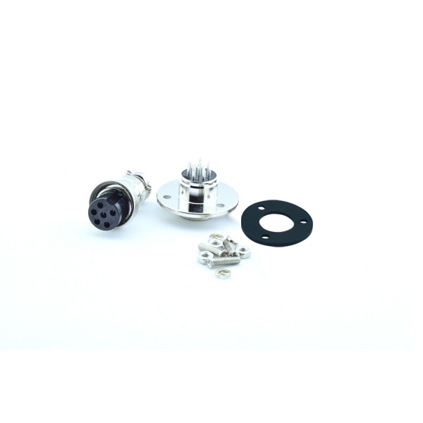 GX16-6 Connector Set - with Mount Plate