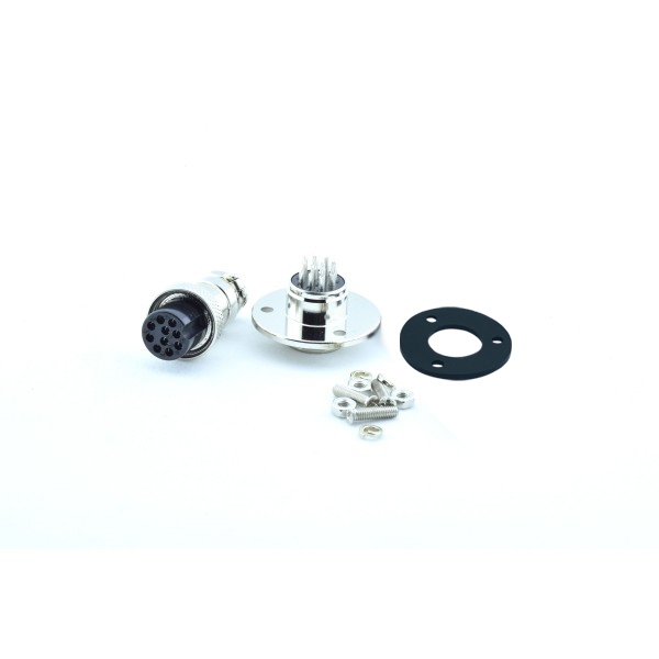 GX16-10 Connector Set - with Mount Plate