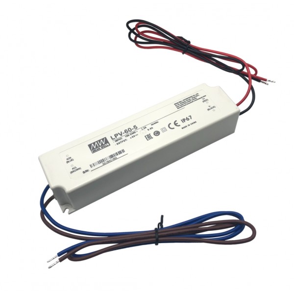 Mean Well Voeding - 5V 8A - Switching Power Supply - LPV-60-5