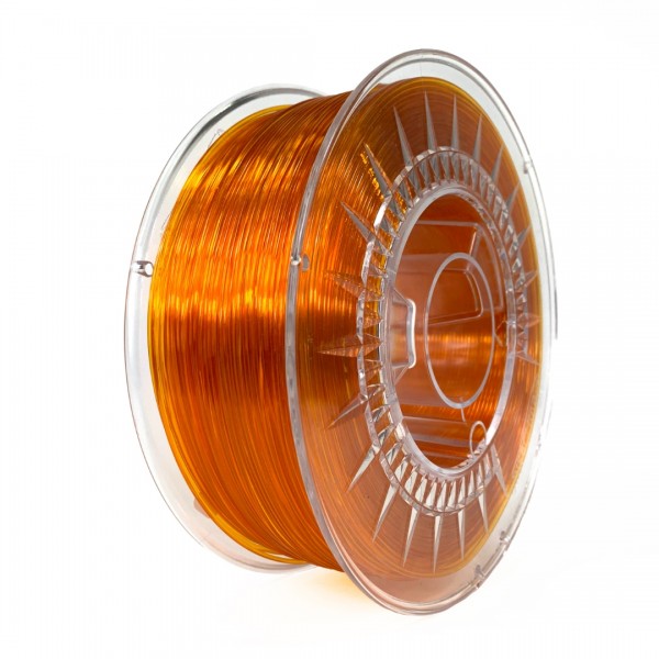 Devil Design PETG Filament 1.75mm - 1kg - Bright Orange Transparent