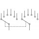Rotary Switch - 2x6 Positions - with Eye Pins