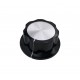 Potentiometer Knob Black-Silver Bakelite - 44.6mm - MF-A05
