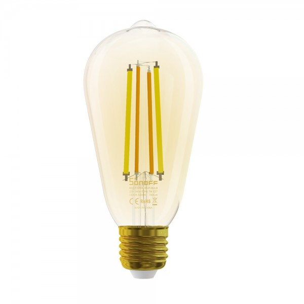 Sonoff B02-F-ST64 - Wi-Fi Smart LED Filament Bulb - Amber - E27