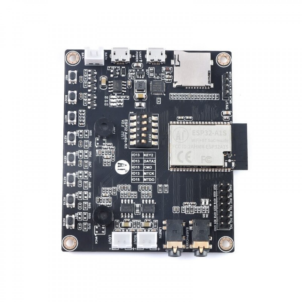 Ai-Thinker ESP32-Audio-Kit - with Wi-Fi and Bluetooth - ESP32A1S ...