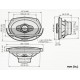 Pioneer TS-A6980F Speakerset - 4-weg Coaxiaal - 4Ω 100W - 16x24cm