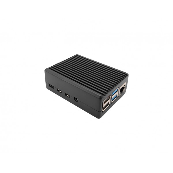 Raspberry Pi 4 Behuizing - Passieve Koeling - Aluminium - Grijs