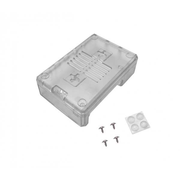 Raspberry Pi 4 Enclosure with Option for Fan - Semi Transparant