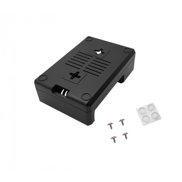 Raspberry Pi 4 Enclosure with Option for Fan - Black