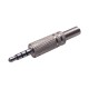 Audio Jack - 3.5mm Male TRRS - Metal - 14mm