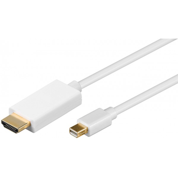 Goobay 52861 Mini DisplayPort 1.2 to HDMI Male 2.0 Cable - 4K 30Hz - 2m