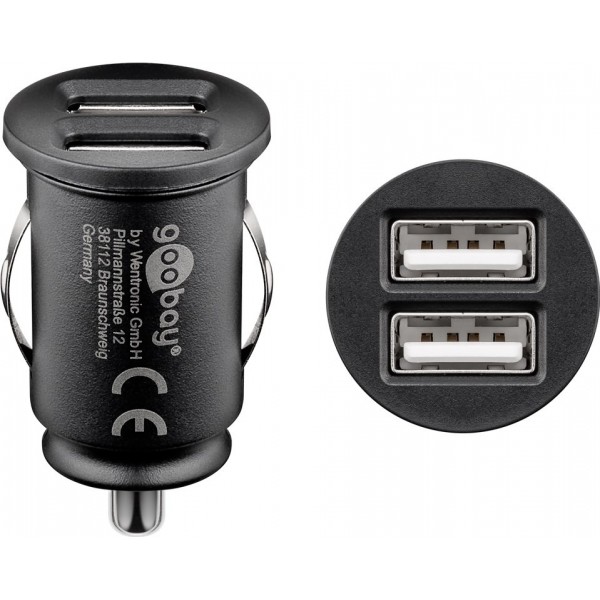 Goobay 44177 Dual-USB Auto Sigarettenaansteker Adapter - 12W