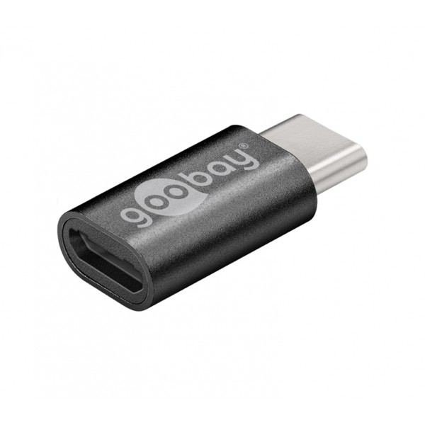 Goobay 56635 USB-C Male naar Micro USB Female Adapter