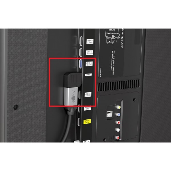 Goobay 51725 Haakse HDMI Adapter - 4K 60Hz - 270° Horizontaal
