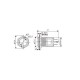Metalen Drukknop 16mm - Verhoogd - Reset - met 3-6V Groene LED - met Kabel