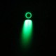 Metalen Drukknop 16mm - Verhoogd - Reset - met 3-6V Groene LED - met Kabel