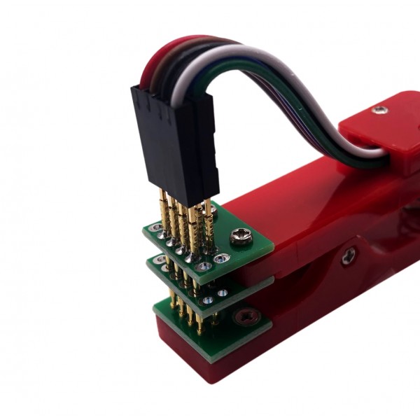 Test Probe with Clamp - Pogo Pin 2x4p