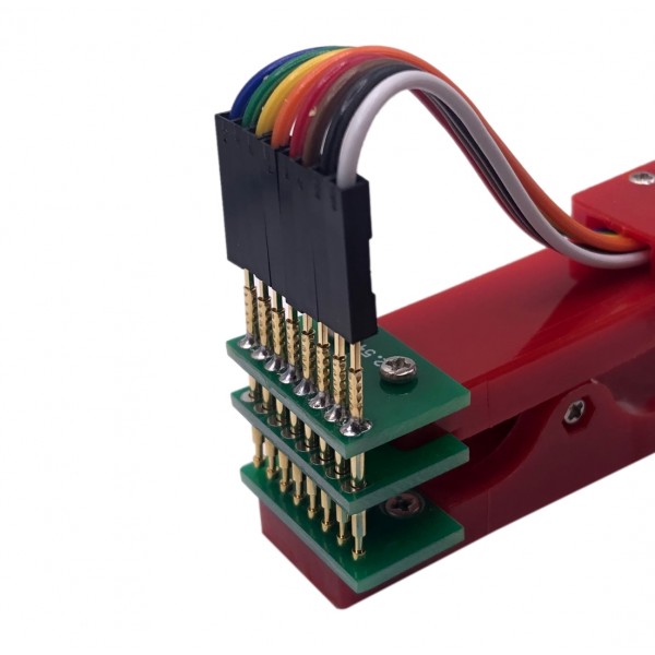 Test Probe with Clamp - Pogo Pin 1x8p