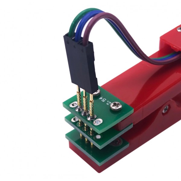 Testsonde met Klem - Pogo Pin 1x3p