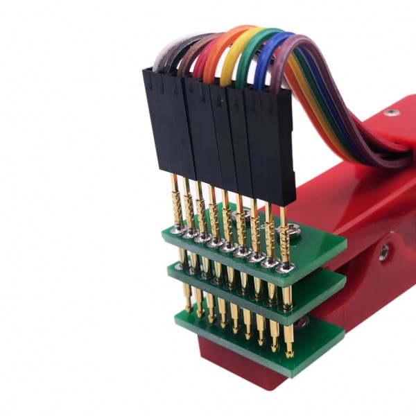 Test Probe with Clamp - Pogo Pin 1x9p
