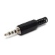 Audio Jack - 3.5mm Male TRRS - Plastic - 15mm