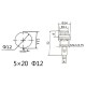 Inbouw Zekeringhouder 5x20mm