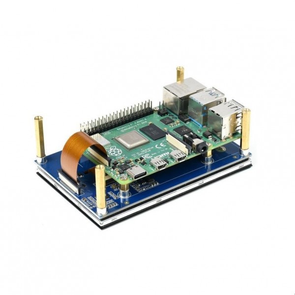 Waveshare 4.3 inch DSI IPS-TFT-LCD Display 800*480 with Touchscreen - for Raspberry Pi