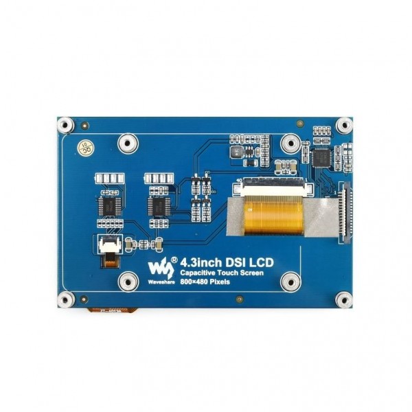 Waveshare 4.3 inch DSI IPS-TFT-LCD Display 800*480 with Touchscreen - for Raspberry Pi