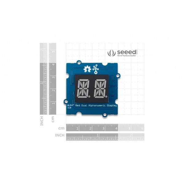 Seeed Studio Grove 0.54 inch Red Dual Alphanumeric Display - HT16K33