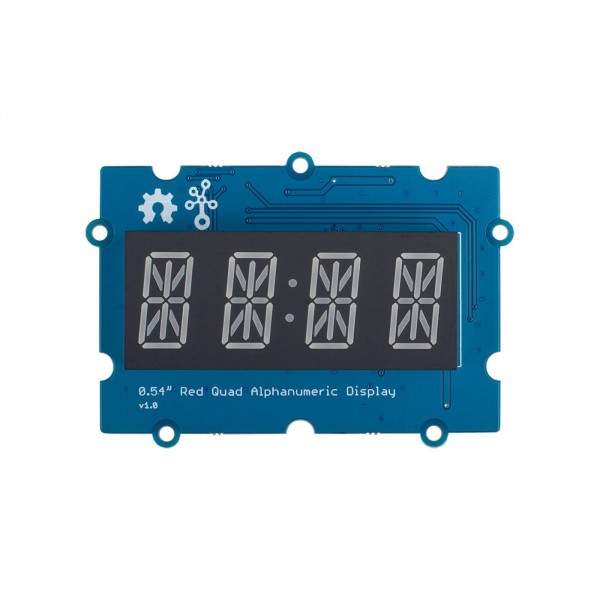 Seeed Studio Grove 0.54 inch Red Quad Alphanumeric Display - HT16K33