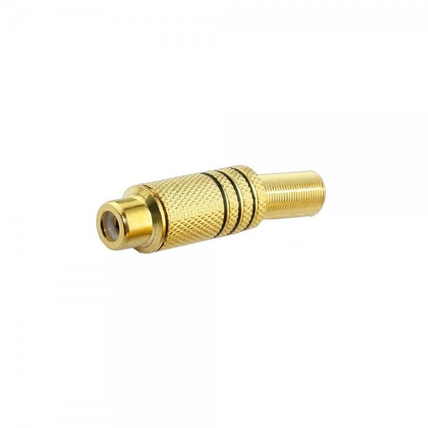 RCA-Cinch Connector Female - Black - Metal