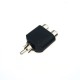 RCA-Cinch Splitter Male to 2x Female - Plastic