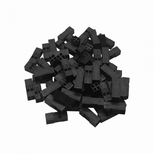 DuPont Compatible Plastic Connector Housing - 2x2P - 1000 pieces