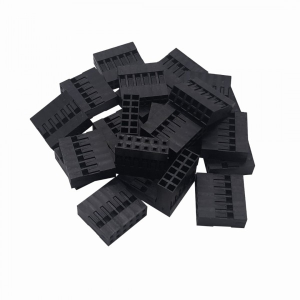 DuPont Compatible Plastic Connector Housing - 2x6P - 1000 pieces