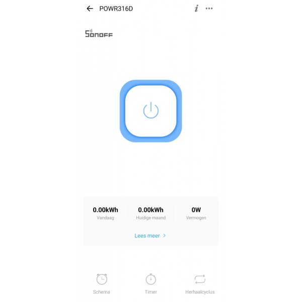 Sonoff POW Elite - POWR316D - Wi-Fi Schakelaar met Energiemeter - 16A