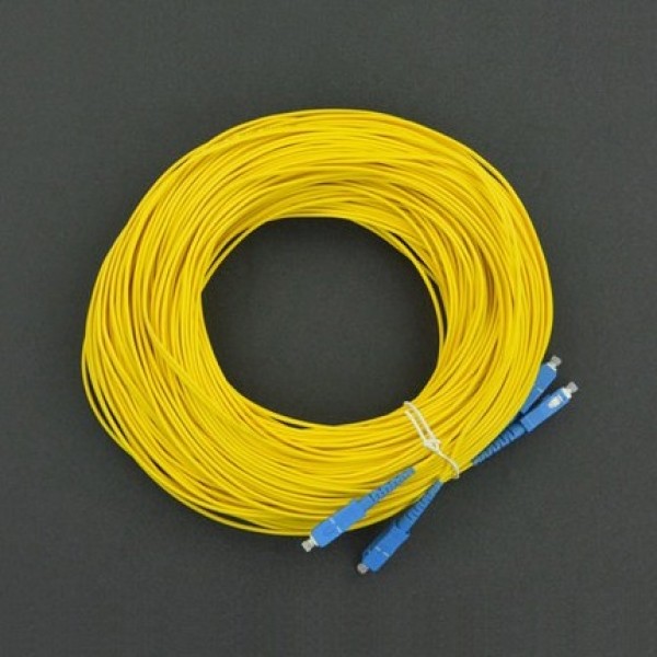 DFRobot 2mm SC-SC Single Mode Duplex Fiber Optic Cable - 50m