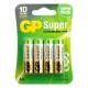 GP Super Alkaline 4x AA Battery
